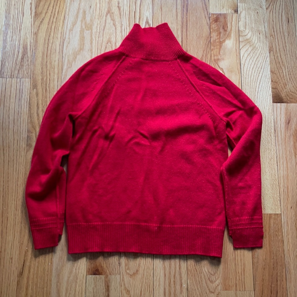 Red cashmere Helmut Lang sweater size Xs